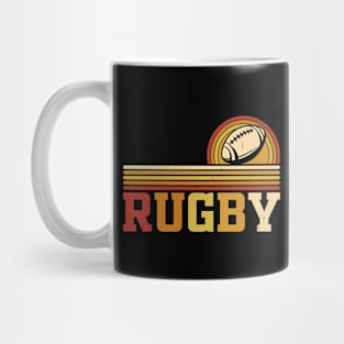 Rugby Sport Vintage For Rugby Player Team Coach Rugby Lover Retro Mug